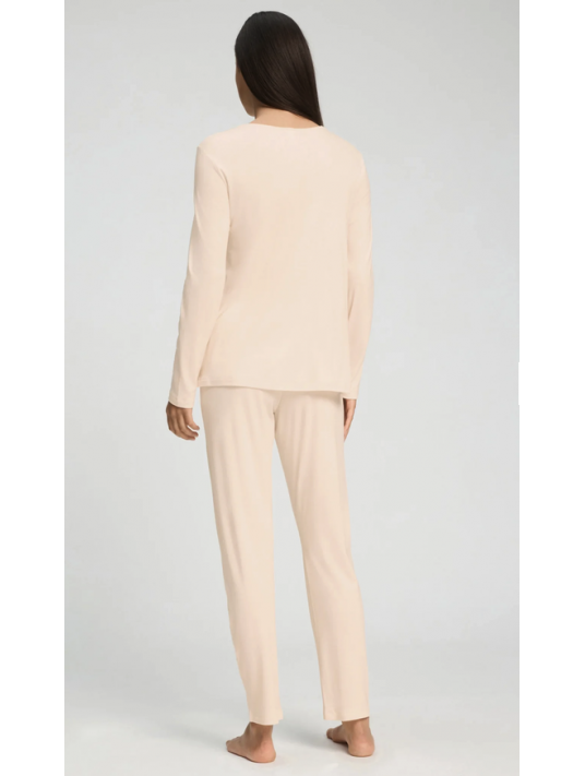 Hanro powder pink pajamas Cotton and Modal TYRA