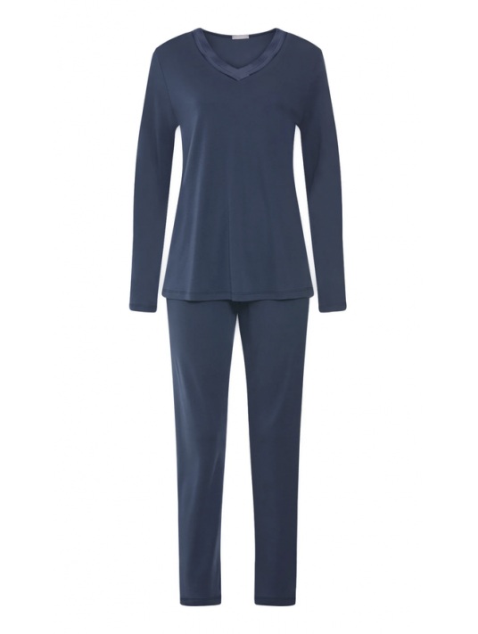Hanro Blue pajamas cotton and Modal TYRA