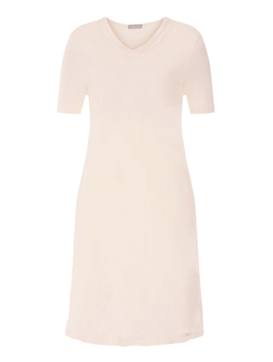 Hanro Chemise de nuit coton et Modal rose TYRA