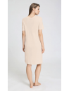 Hanro Chemise de nuit coton et Modal rose TYRA
