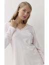 ARUELLE Long-Sleeve Pink Nightgown