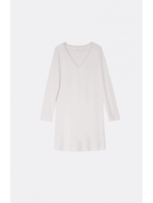 ARUELLE Long-Sleeve Pink Nightgown