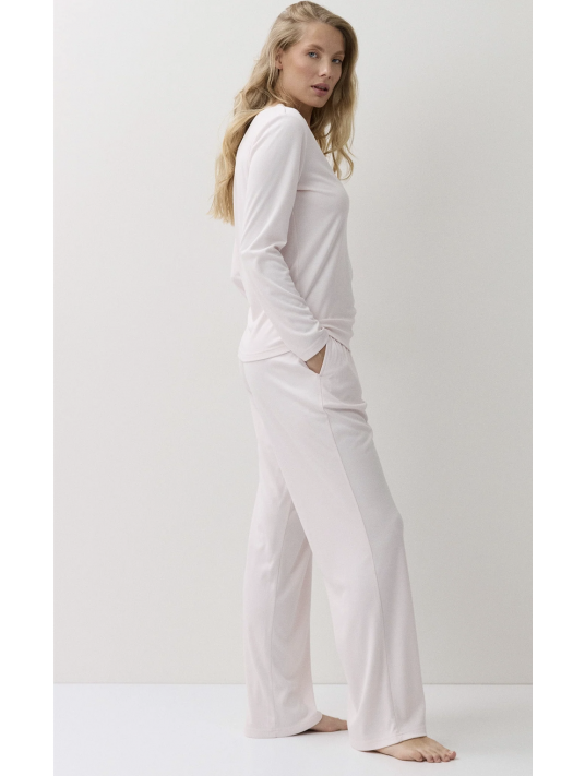 ARUELLE Pink Long-Sleeve Pajama Set