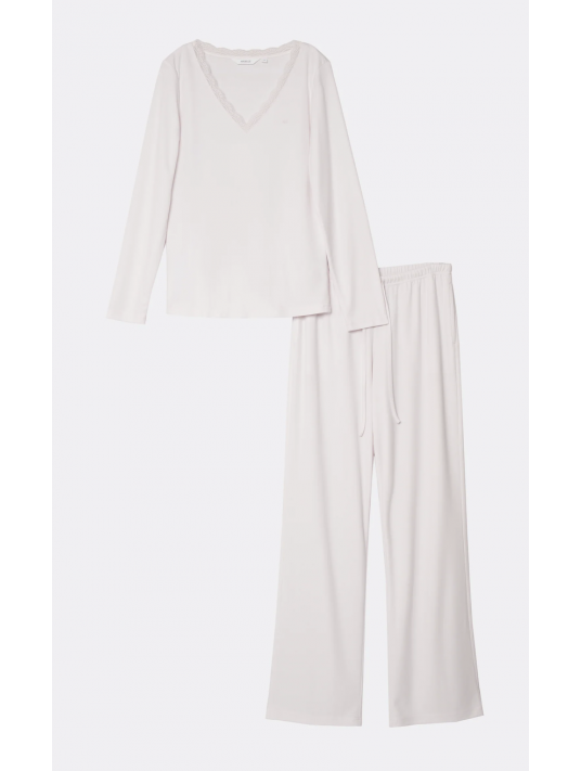 ARUELLE Pink Long-Sleeve Pajama Set