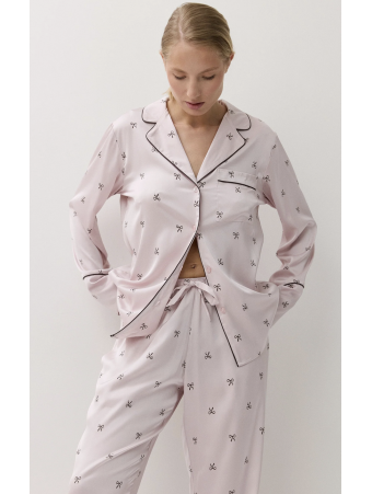 ARUELLE pyjama rose noeuds