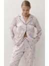 ARUELLE Pink Bow Pajama Set