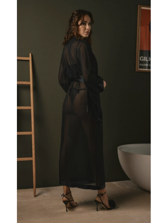 Marjolaine DANIELLA Long Chiffon Kimono