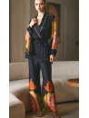 Marjolaine DAHLIA Silk Kimono Pajamas