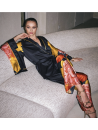 Marjolaine DAHLIA Silk Kimono Pajamas