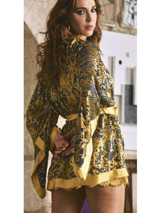 Marjolaine DAHLIA Chiffon Kimono