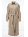 Feraud Robe de chambre beige en polaire boutonnée