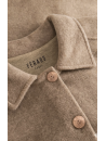 Feraud Beige fleece butonned dressing gown