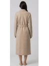 Feraud Robe de chambre beige en polaire boutonnée