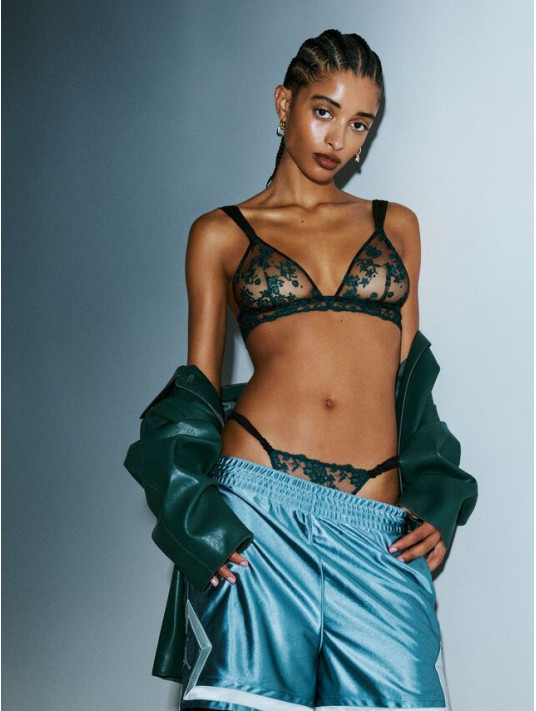 SARDA Embroidered Tulle Bralette  LETHI
