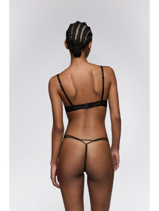 Sarda black Thong AMELIA