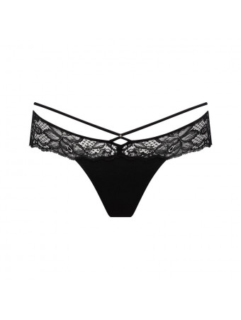 Tanga noir AMELIA