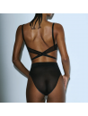 SARDA Slip taille haute noir TEGLA