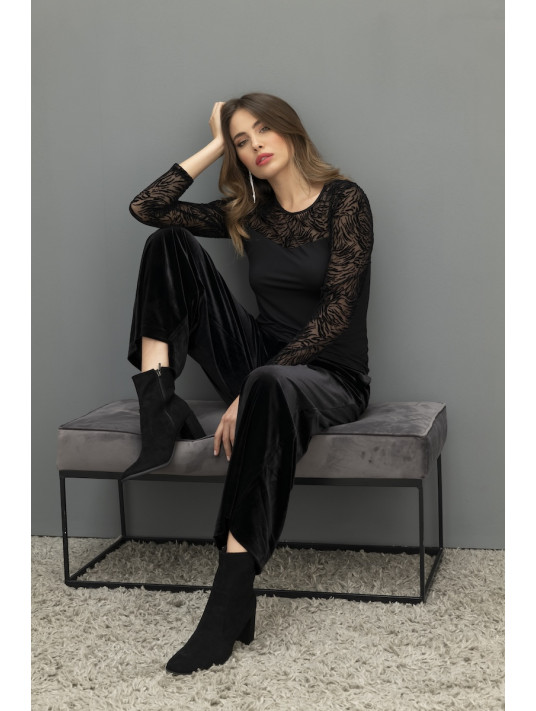 ANTIGEL Top manches longues TIGRE VELOURS