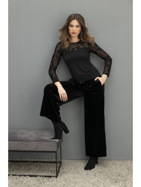 ANTIGEL Top manches longues TIGRE VELOURS