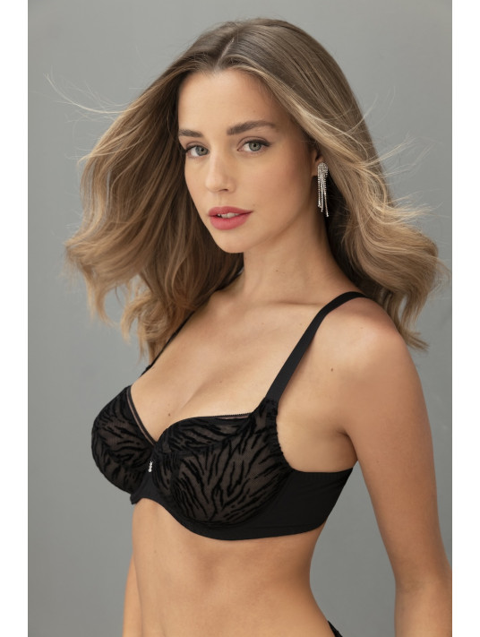 Antigel Half cup underwired bra TIGRE VELOURS