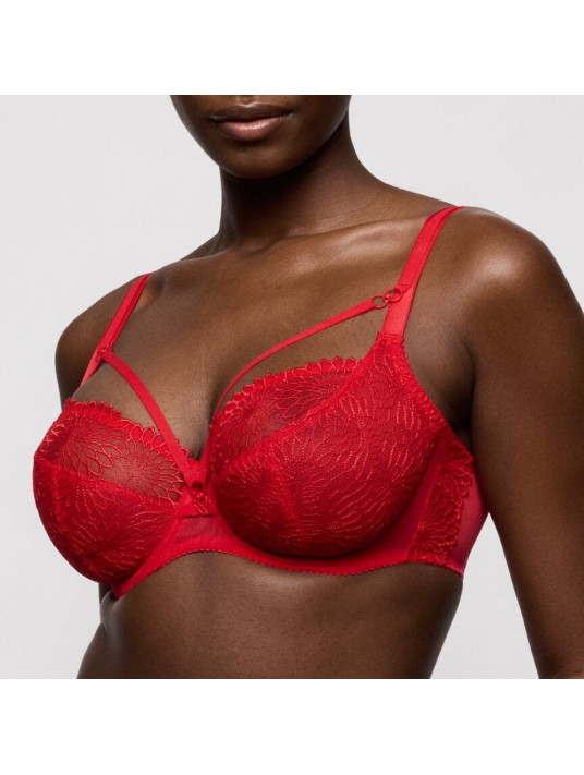 Prima donna Soutien-gorge coupe tulipe rouge SOPHORA