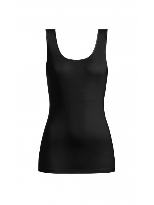 hanro Sleeveless black top SILK